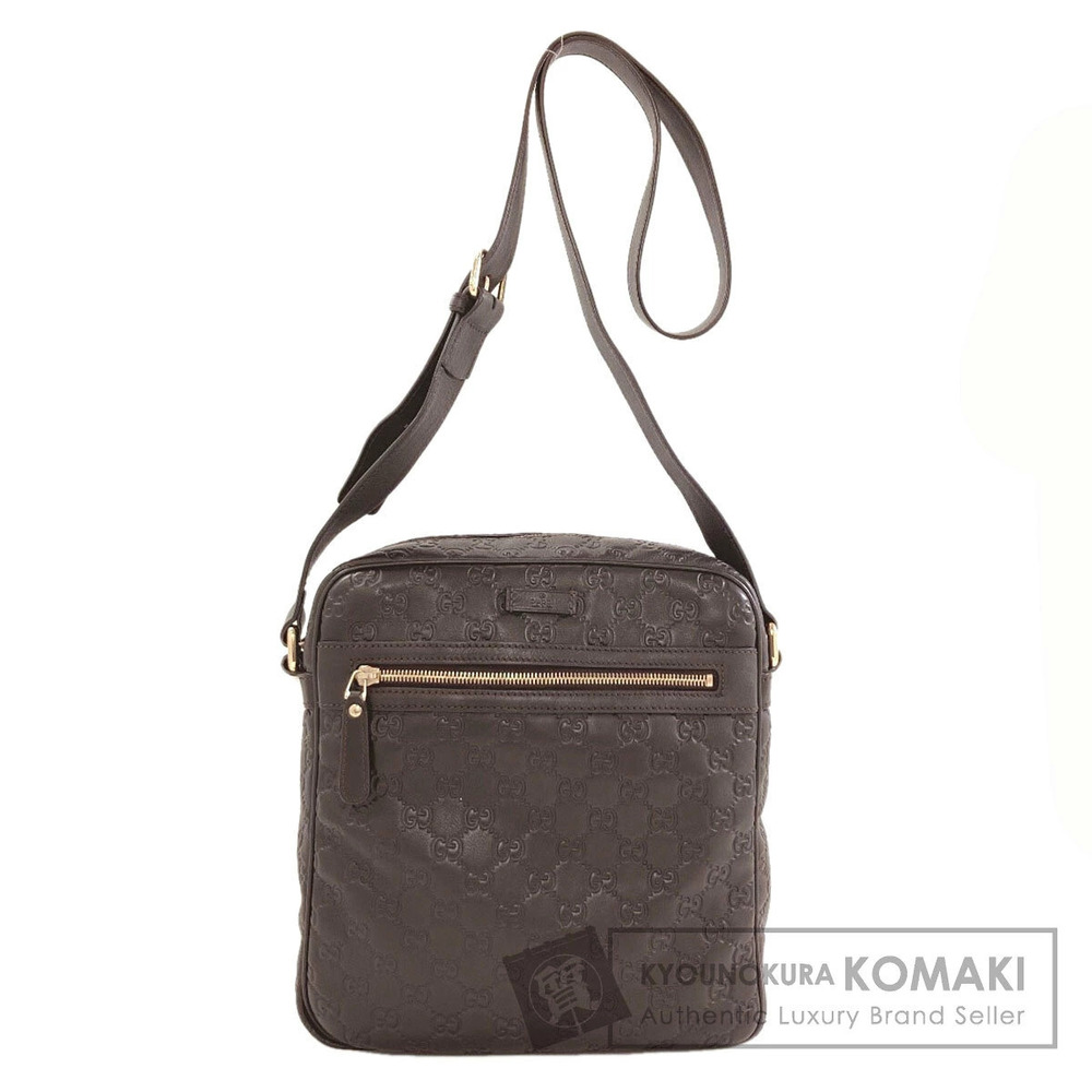 Gucci GG Signature Guccissima Shoulder Bag Leather